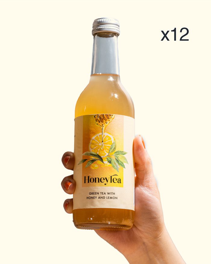 A twelve-bottle HoneyTea subscription pack
